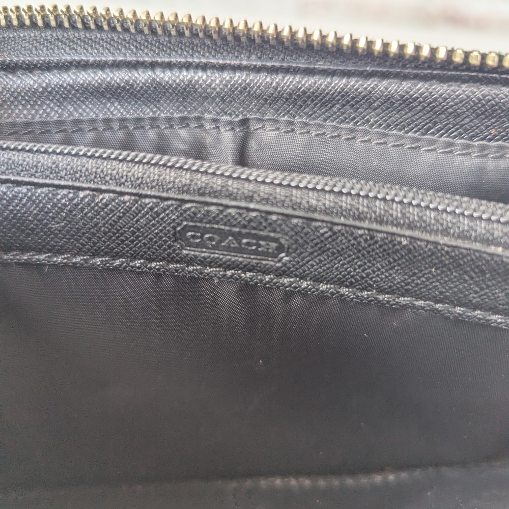 Coach Black Leather Wallet - Picture 7 of 9